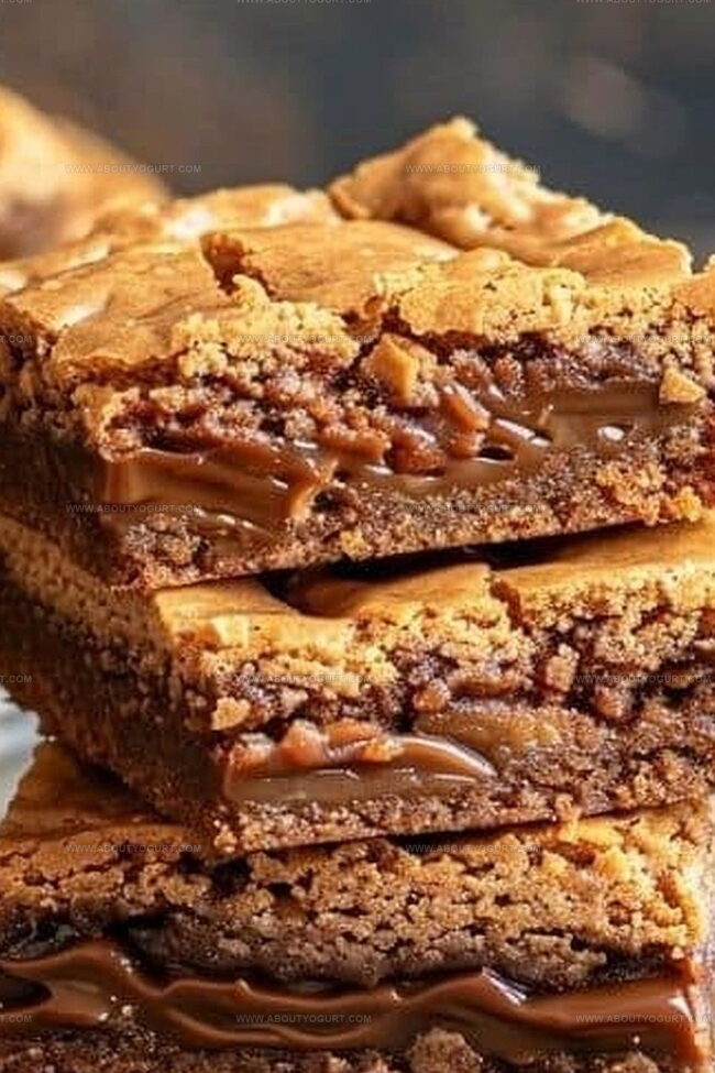 Fudgy Dairy Milk Caramel Blondies That Wow