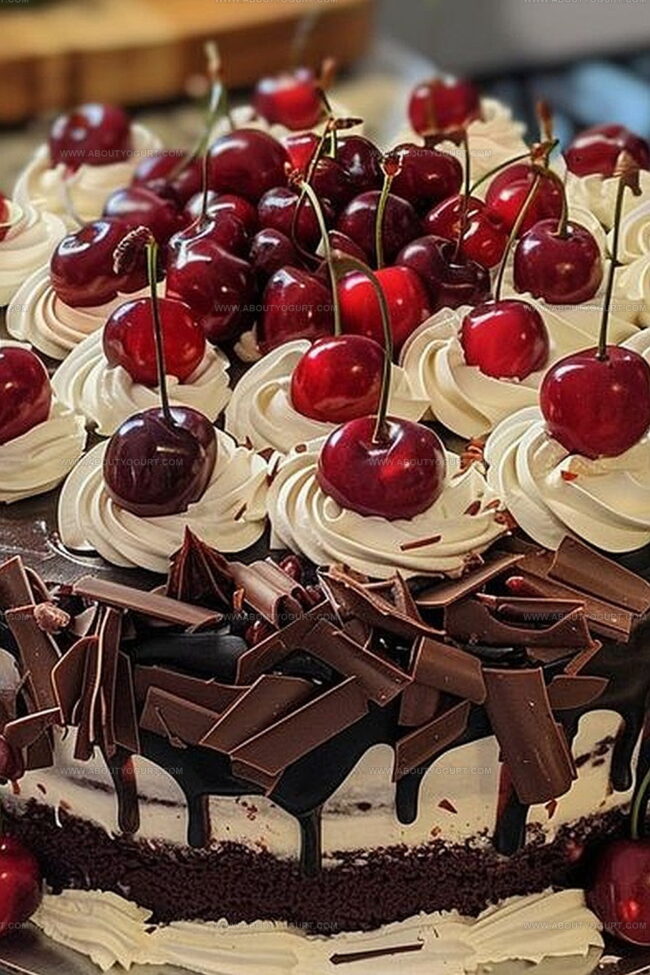 Dive Into Decadence with Luxurious Black Forest Cherry Cake