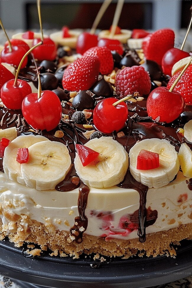 Banana Split Cheesecake Recipe: A Classic Reimagined