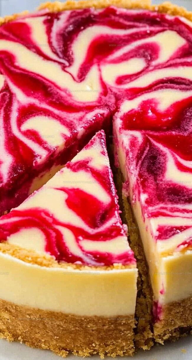 Why Raspberry Swirl Lemon Cheesecake Is So Special