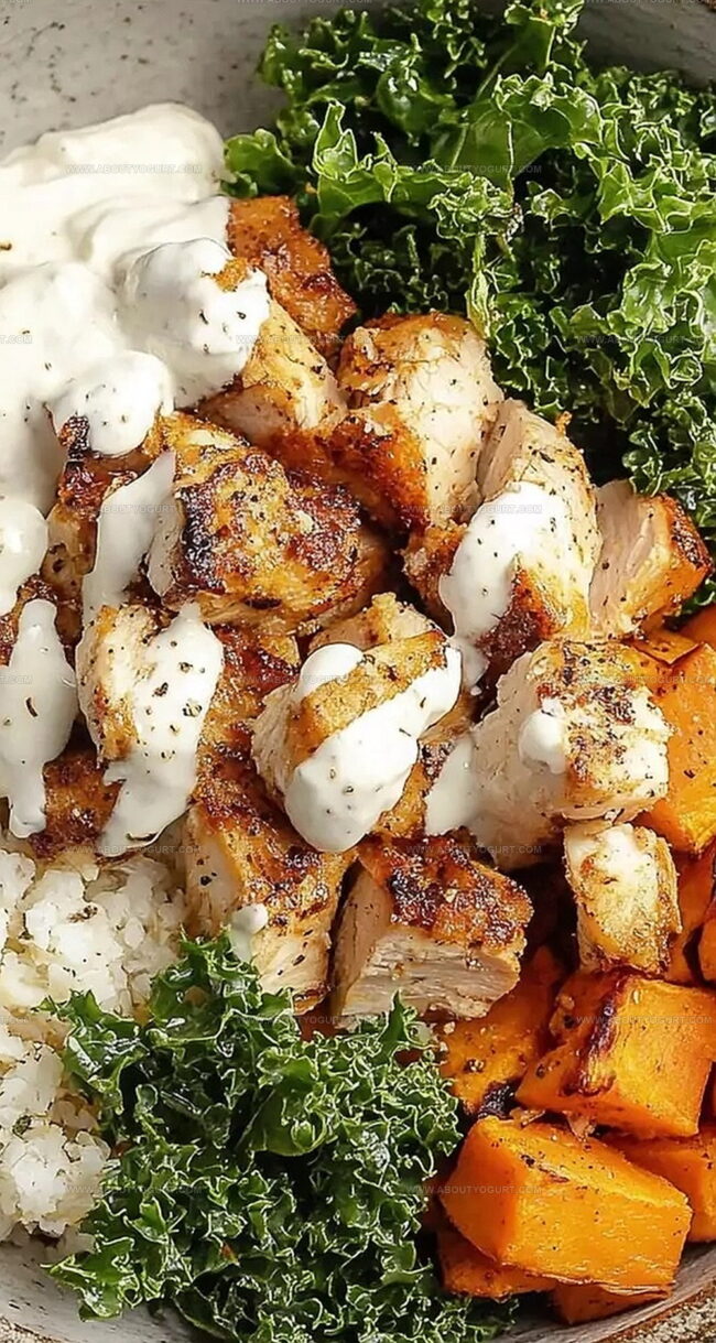 Why Roasted Chicken, Sweet Potato, And Kale Bowls Are A Hit