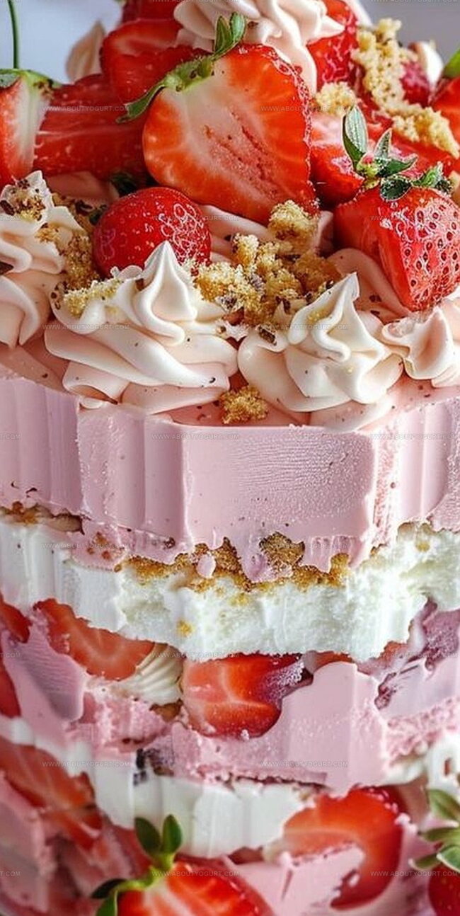 Strawberry Shortcake Ice Cream Cake – A Frozen Fantasy