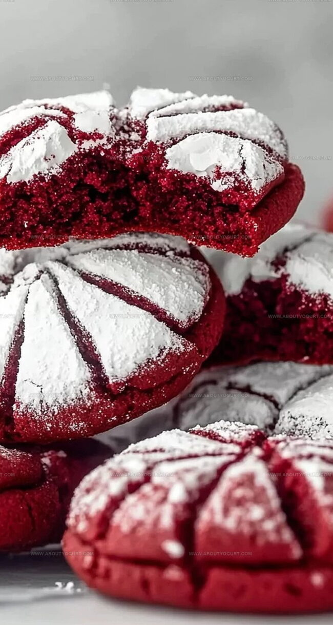 What’s Sweet About Red Velvet Crinkle Cookie