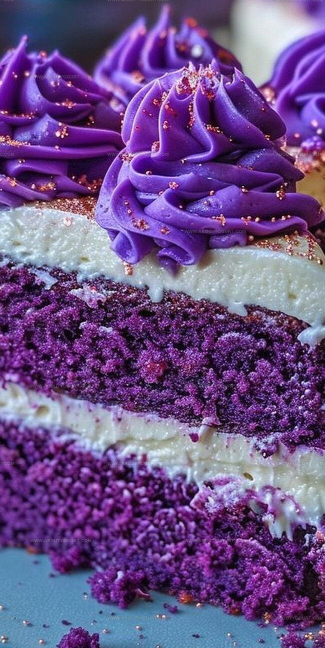 Purple Velvet Cake with Cream Cheese Frosting Recipe