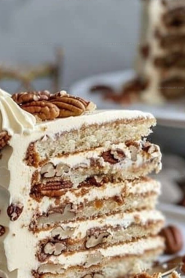 The Allure of White Chocolate Pecan Layer Cake