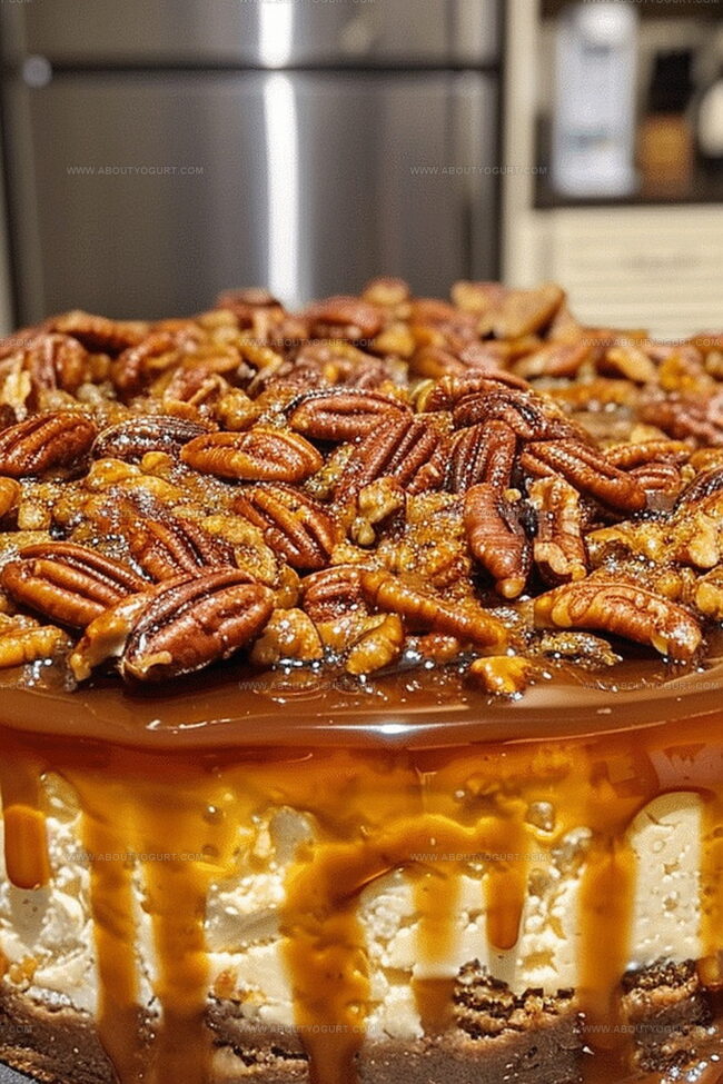 Why Caramel Pecan Pie Cheesecake Is A Crowd-Pleaser