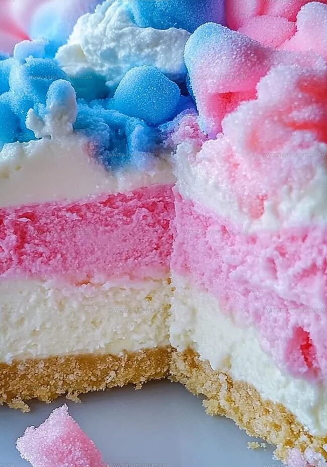 How To Make Cotton Candy Cheesecake
