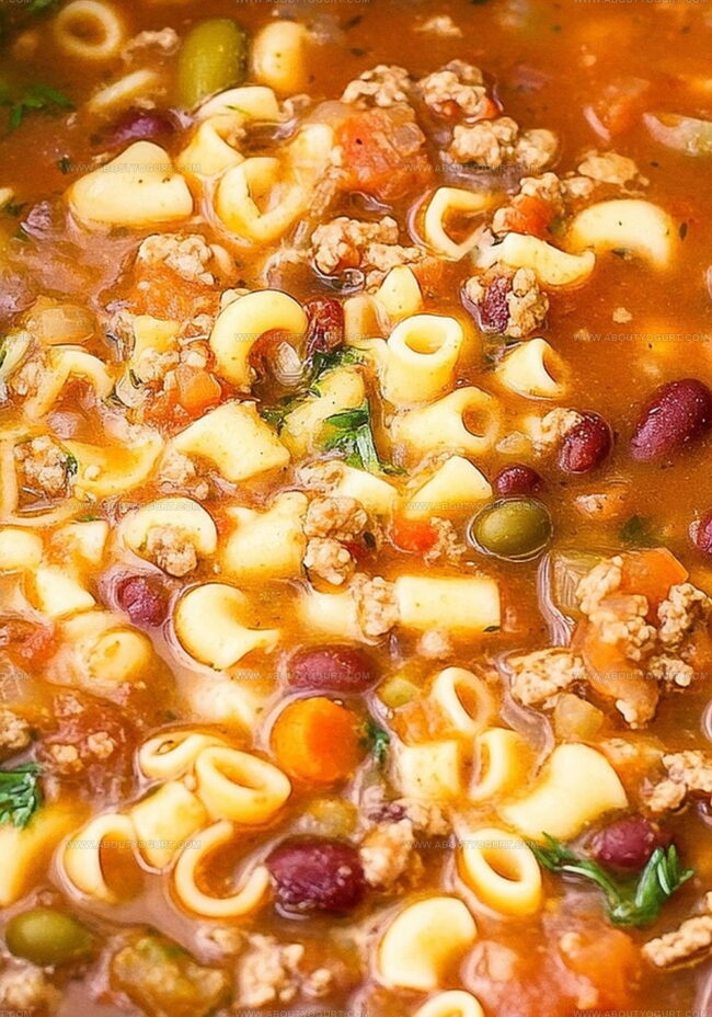 Simple Steps To Make Italian Pasta Fagioli Soup