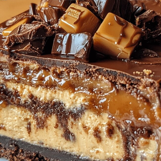 Caramel Brownie Cheesecake That’s Pure Bliss
