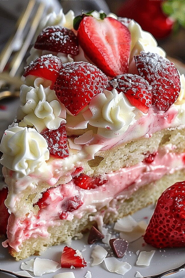 Strawberry Earthquake Cake Craze