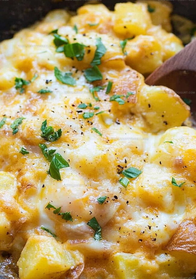 How To Make Cheesy Potato Egg Scramble