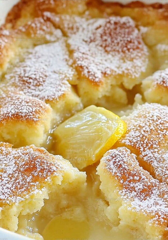 How To Bake Magic Lemon Cobbler