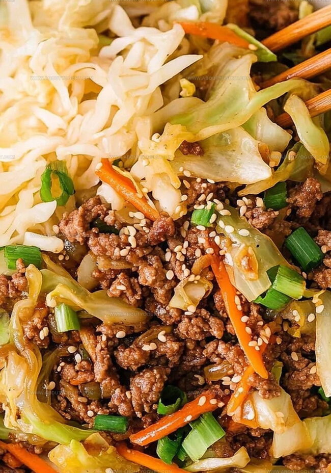Easy Steps For Easy Asian Ground Beef And Cabbage Stir Fry