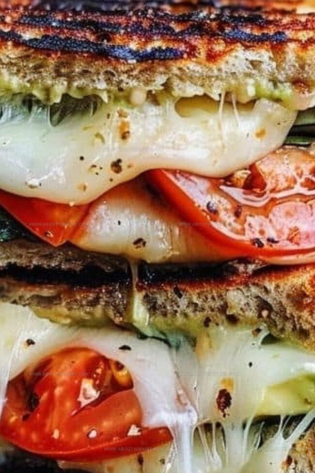 Why Avocado, Mozzarella, and Tomato Grilled Cheese Is So Flavorful