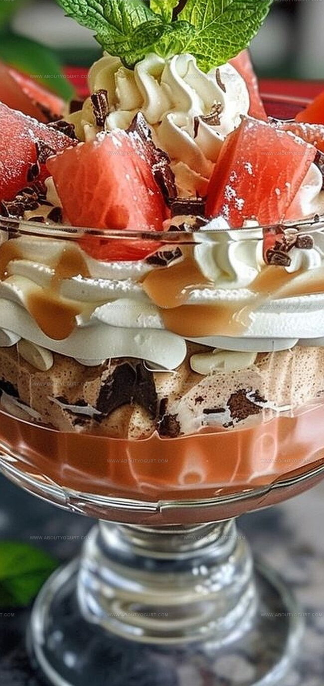 Why Caramel Cheesecake Watermelon Whip Trifle Is Refreshing