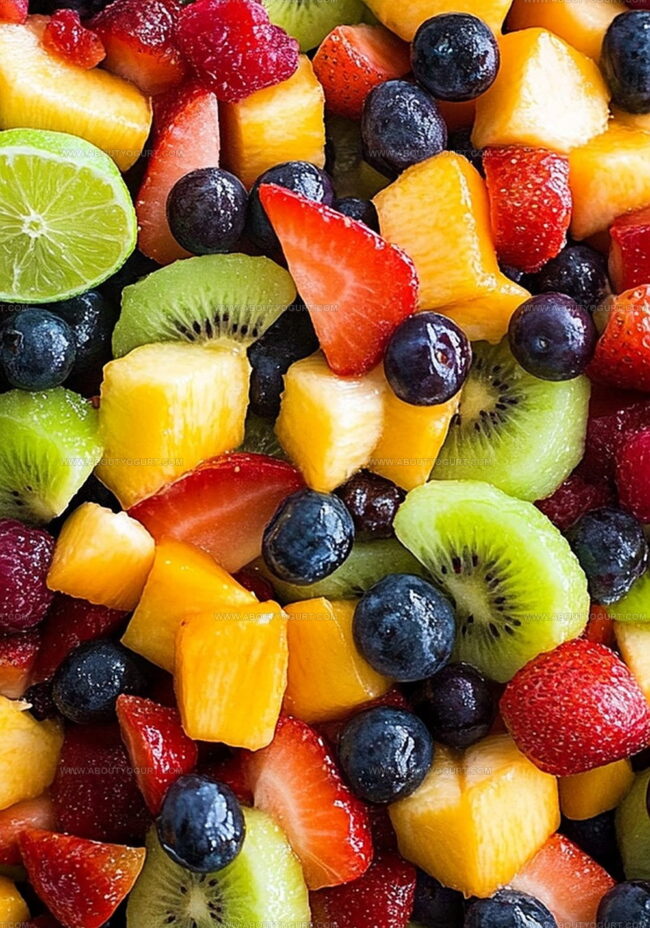 Steps To Make Honey Lime Rainbow Fruit Salad