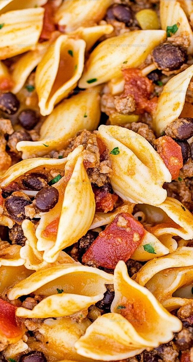 Why Cheesy Taco Pasta Is A Fun Dinner
