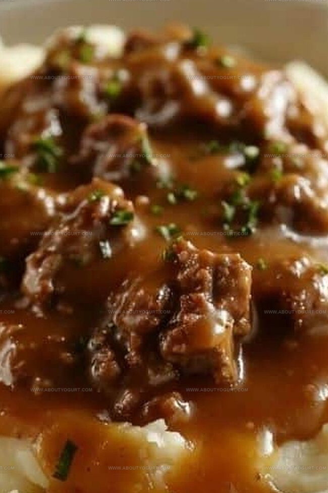 Why Ground Beef and Gravy Over Mashed Potatoes Hits the Spot
