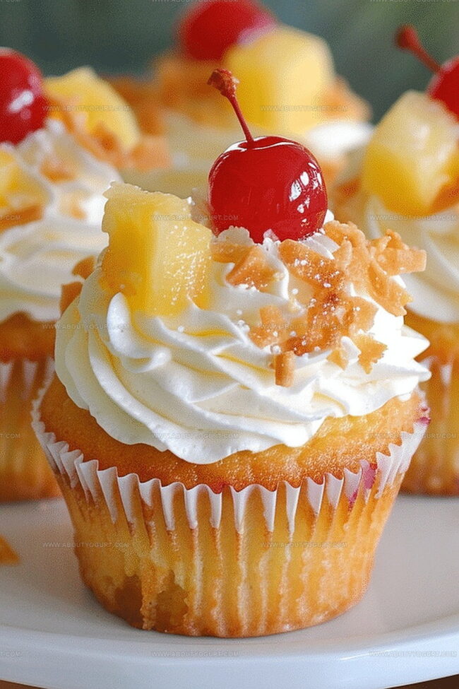 Pina Colada Cupcakes To Love