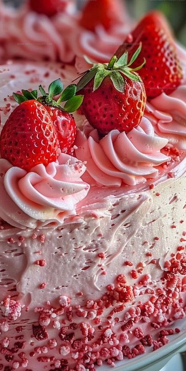 Strawberry Velvet Cake with Vanilla Bean Frosting Charm