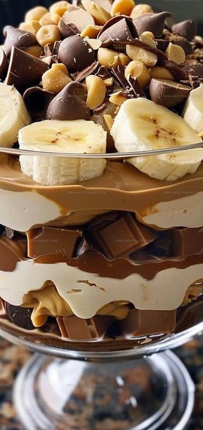 Chocolate Peanut Butter Banana Trifle That Impresses