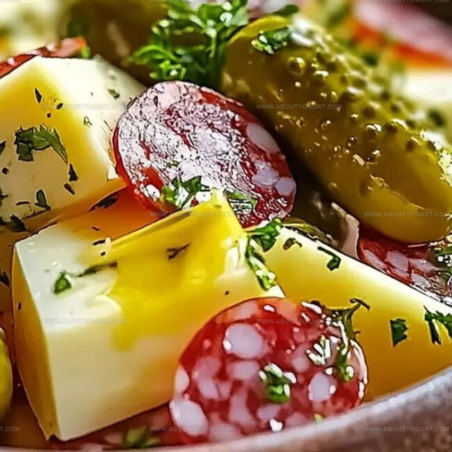Why Marinated Cheese Appetizer with Salami & Pickles Is Perfect