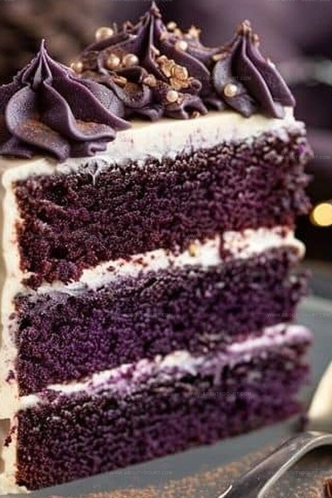 The Charm of Royal Purple Velvet Cake Unveiled