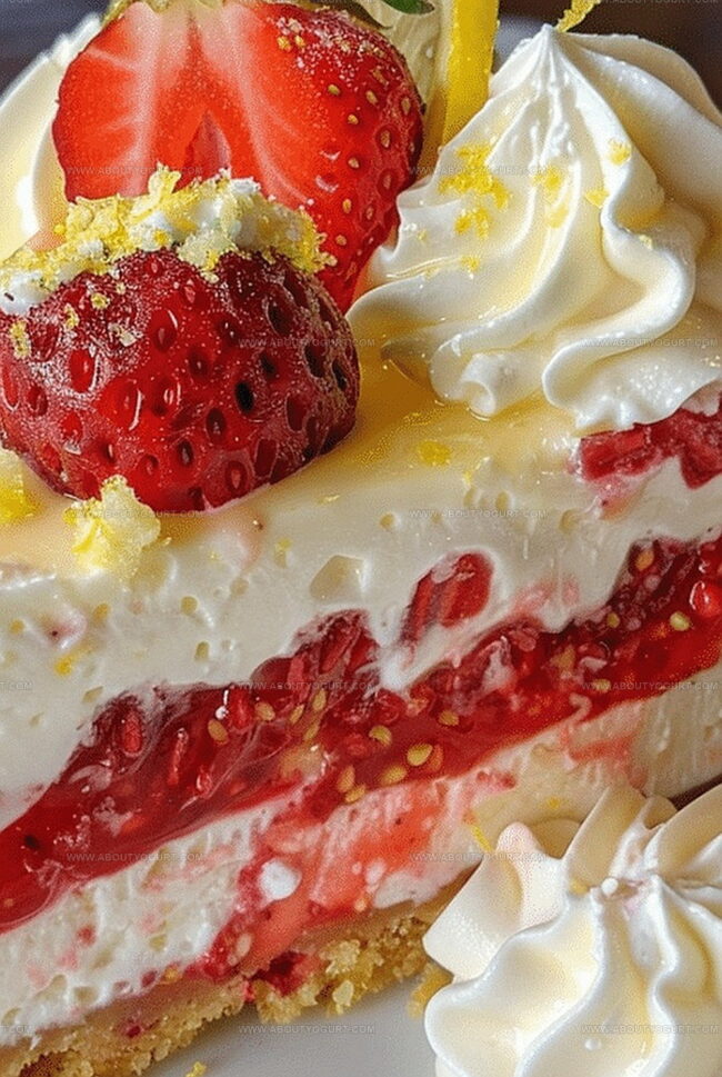 Strawberry Lemon Cheesecake: Bright and Refreshing Delight