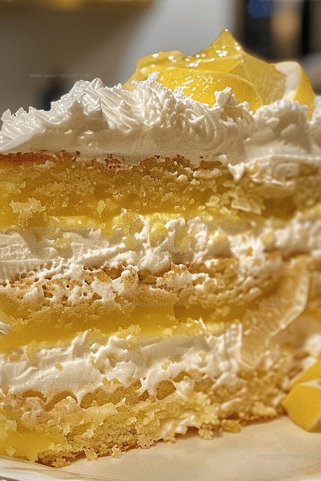 Italian Lemon Cream Cake Charm