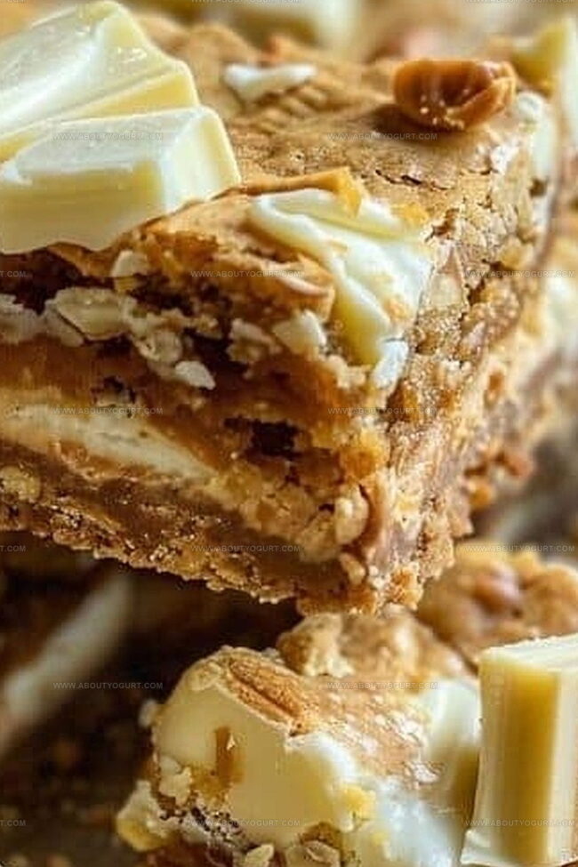What Makes Fudgy White Chocolate Biscoff Blondies Delicious