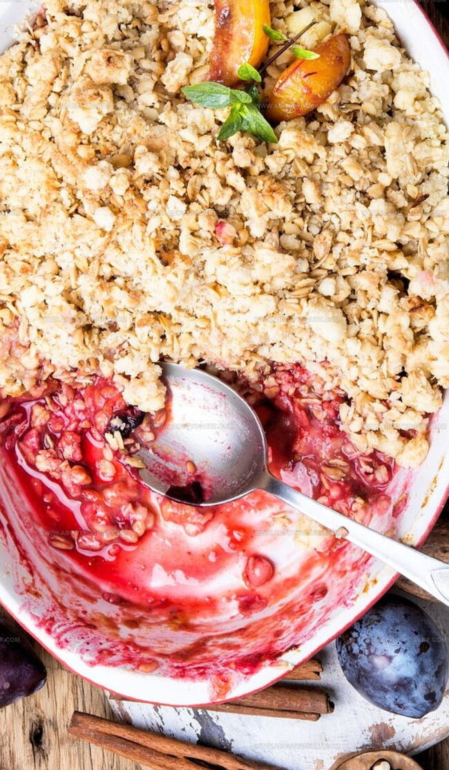 Recipe Twists For Mary Berry Plum Crumble