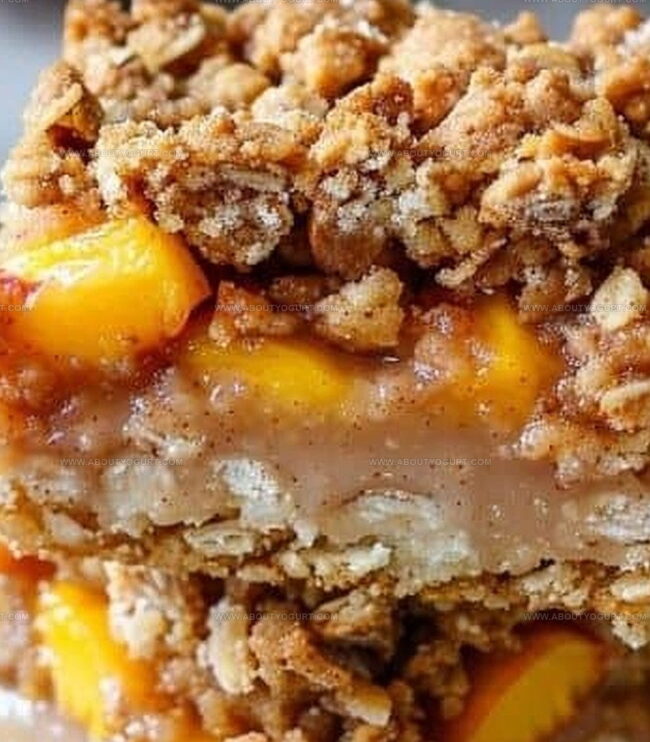 Tips for Perfectly Crumbly Cinnamon Peach Bars