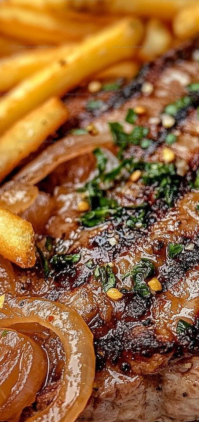 Why Ribeye Steak With French Onions And French Fries Is A Classic Combo