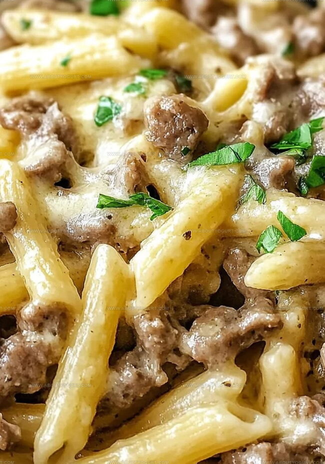 Easy How-To For Philly Cheesesteak Pasta