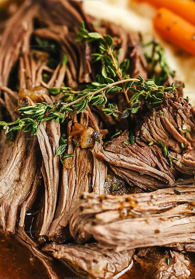 Making Slow Cooker Garlic Herb Pot Roast Step By Step