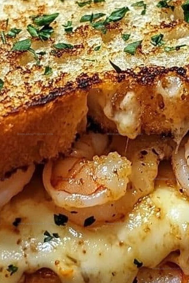 Why Cheesy Garlic Bread Shrimp Grilled Cheese Is a Must-Try