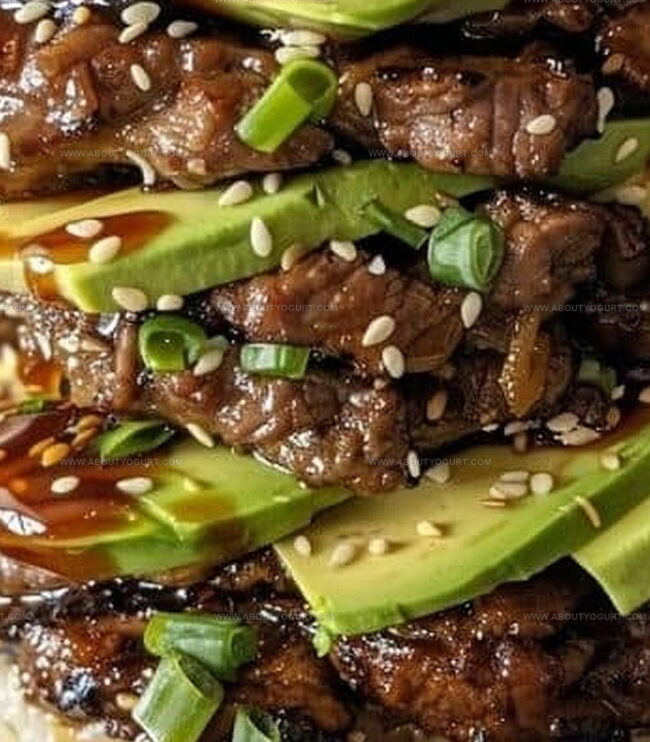 Pro Tips for Teriyaki Beef and Avocado Rice Stack