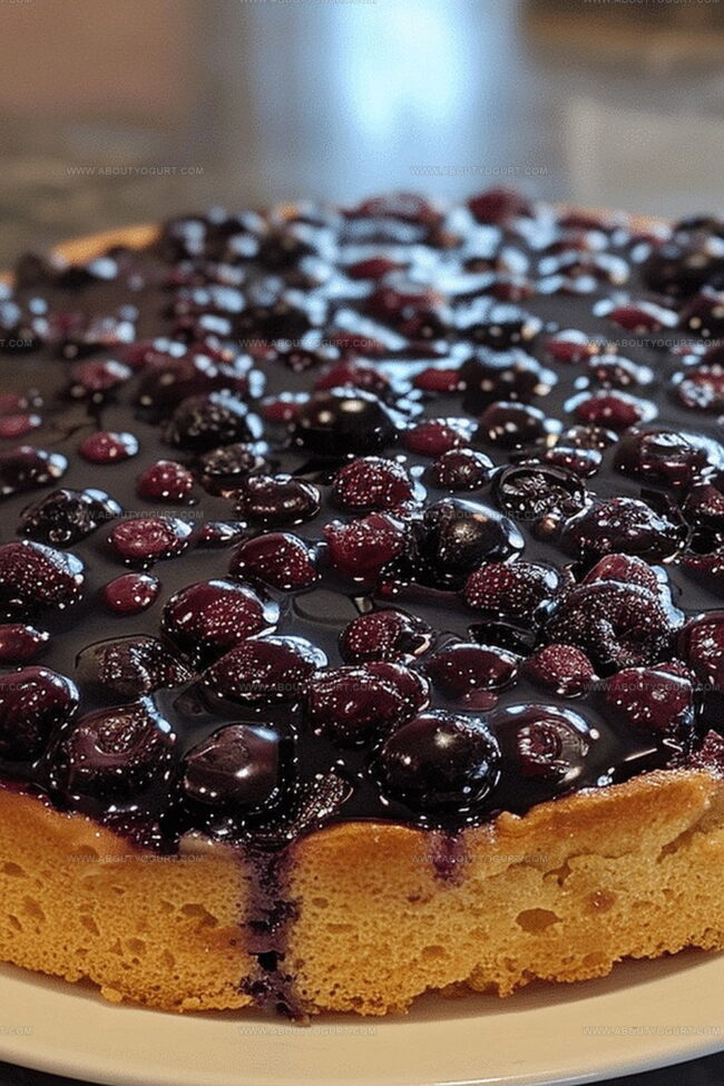 Blueberry Upside Down Cake Delight