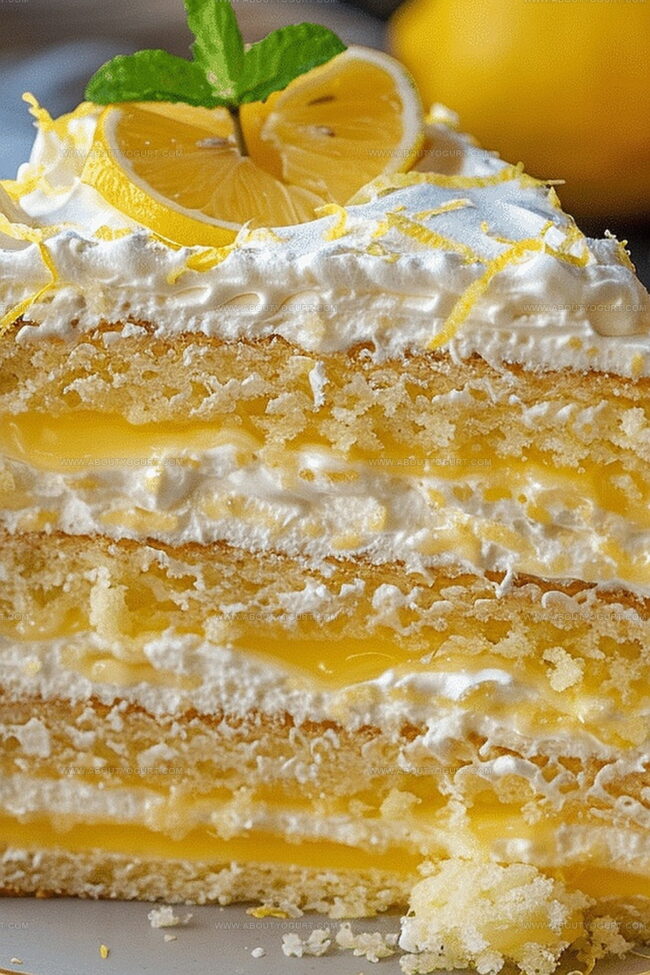 Lemon Cream Cake Delight