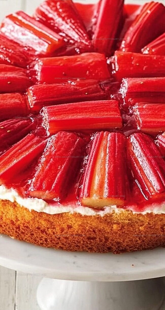 What’s to Love About Strawberry Rhubarb Upside-Down Cake