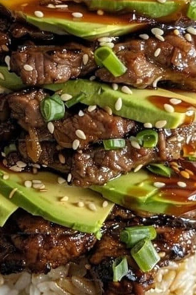 Why Teriyaki Beef and Avocado Rice Stack Is a Great Meal