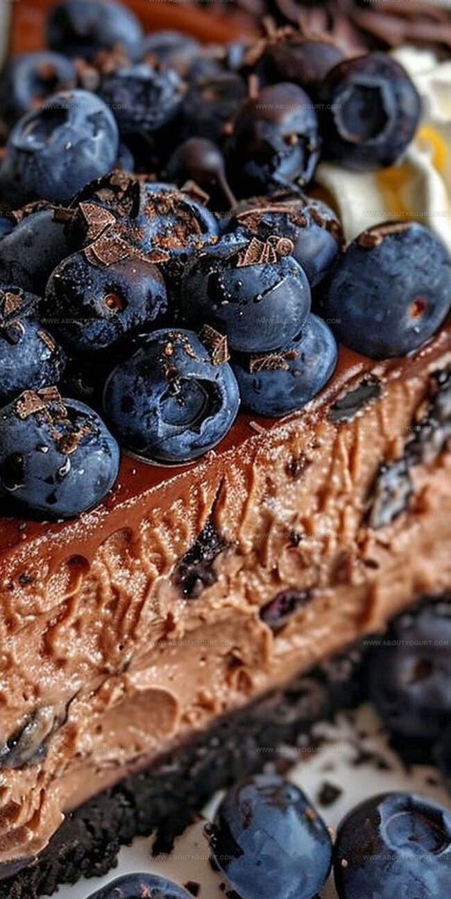 Why Chocolate Blueberry Cheesecake Is So Irresistible