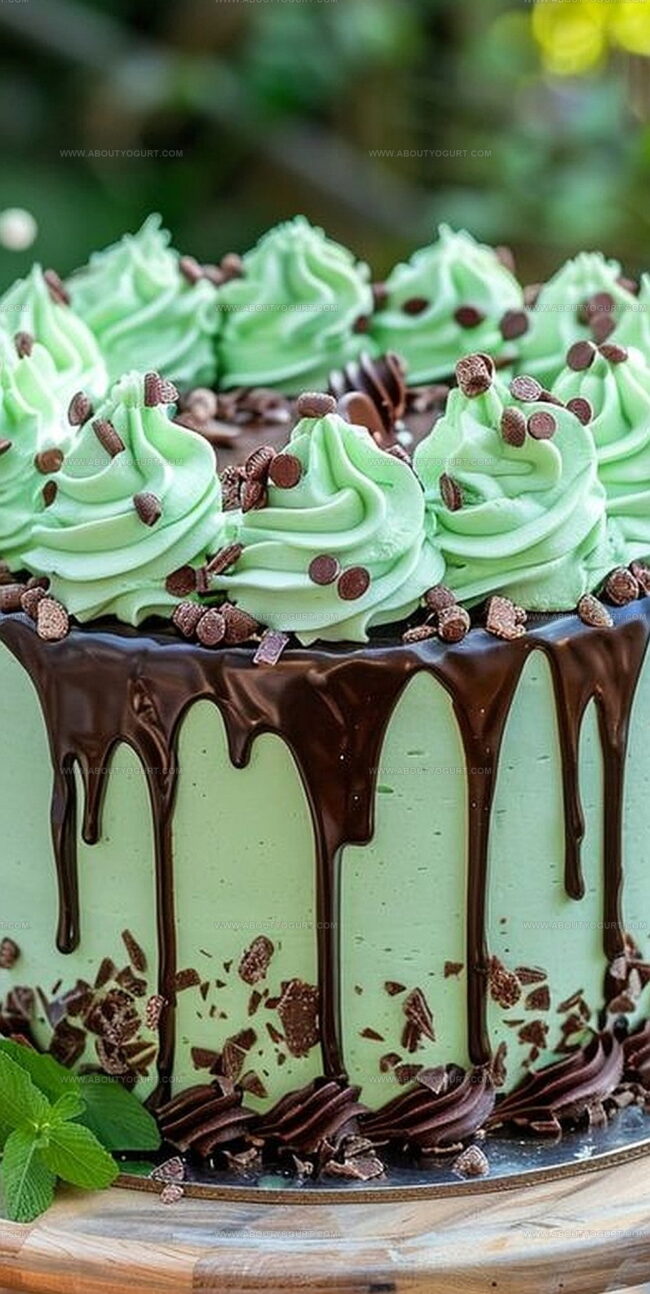 Why Tall Multi-Layered Mint Chocolate Fudge Cheesecake Cake Impresses